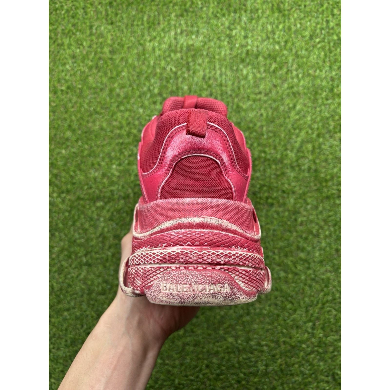 Balenciaga Balenciaga Triple S ' Dark Red ' Size US 12 / EU 45 - 3 Thumbnail