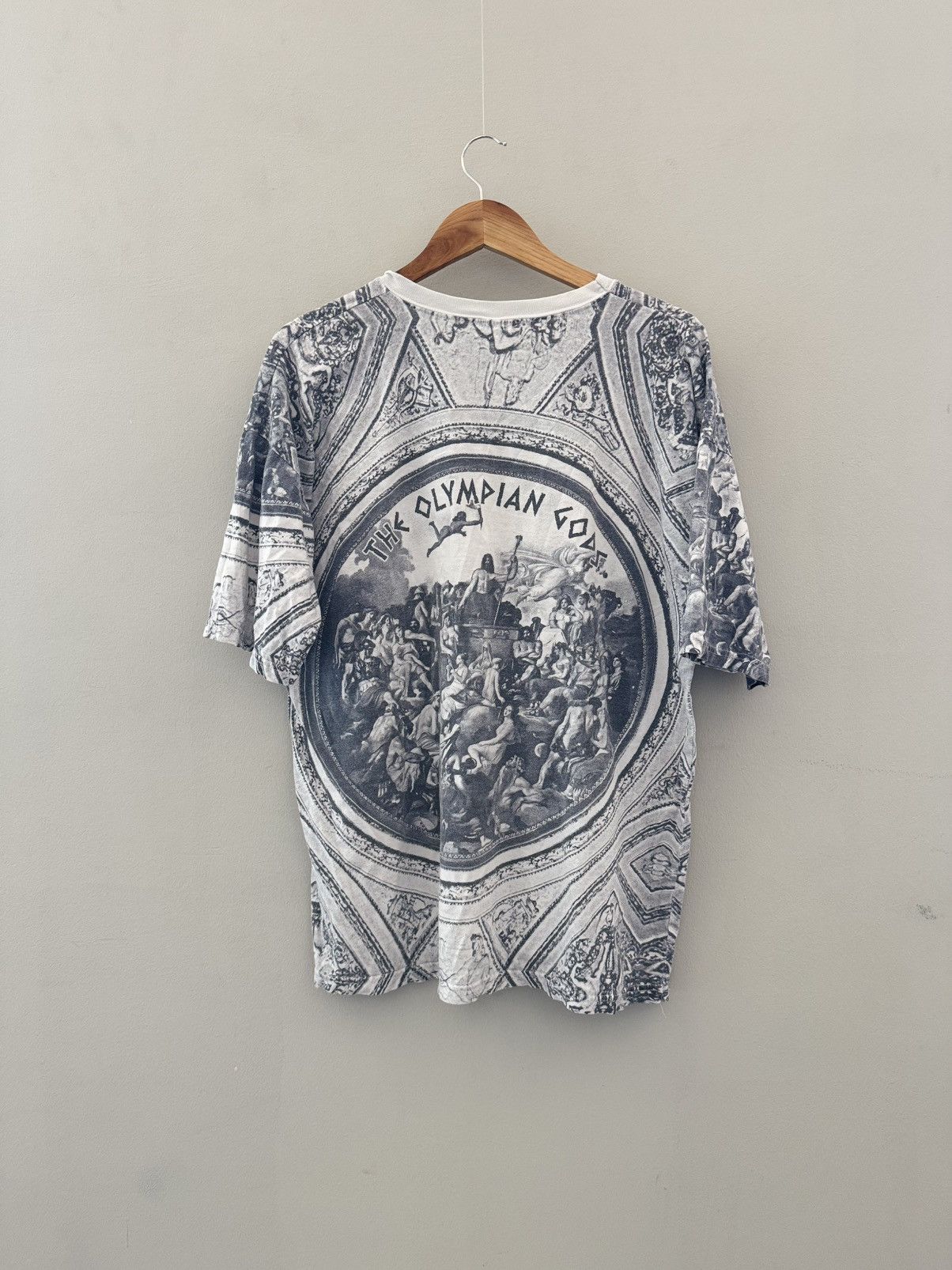 Vintage Vintage 90s Leonardo DaVinci Code Art Tee OLYMPIAN Size US XL / EU 56 / 4 - 7 Thumbnail