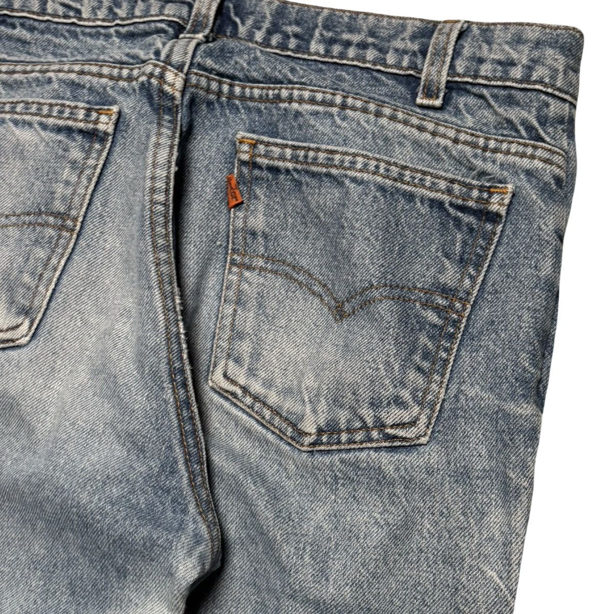 Levi's Vintage 80s Levi's Light Wash 509 0217 Orange Tab Jeans 33 Size US 33 - 3 Thumbnail