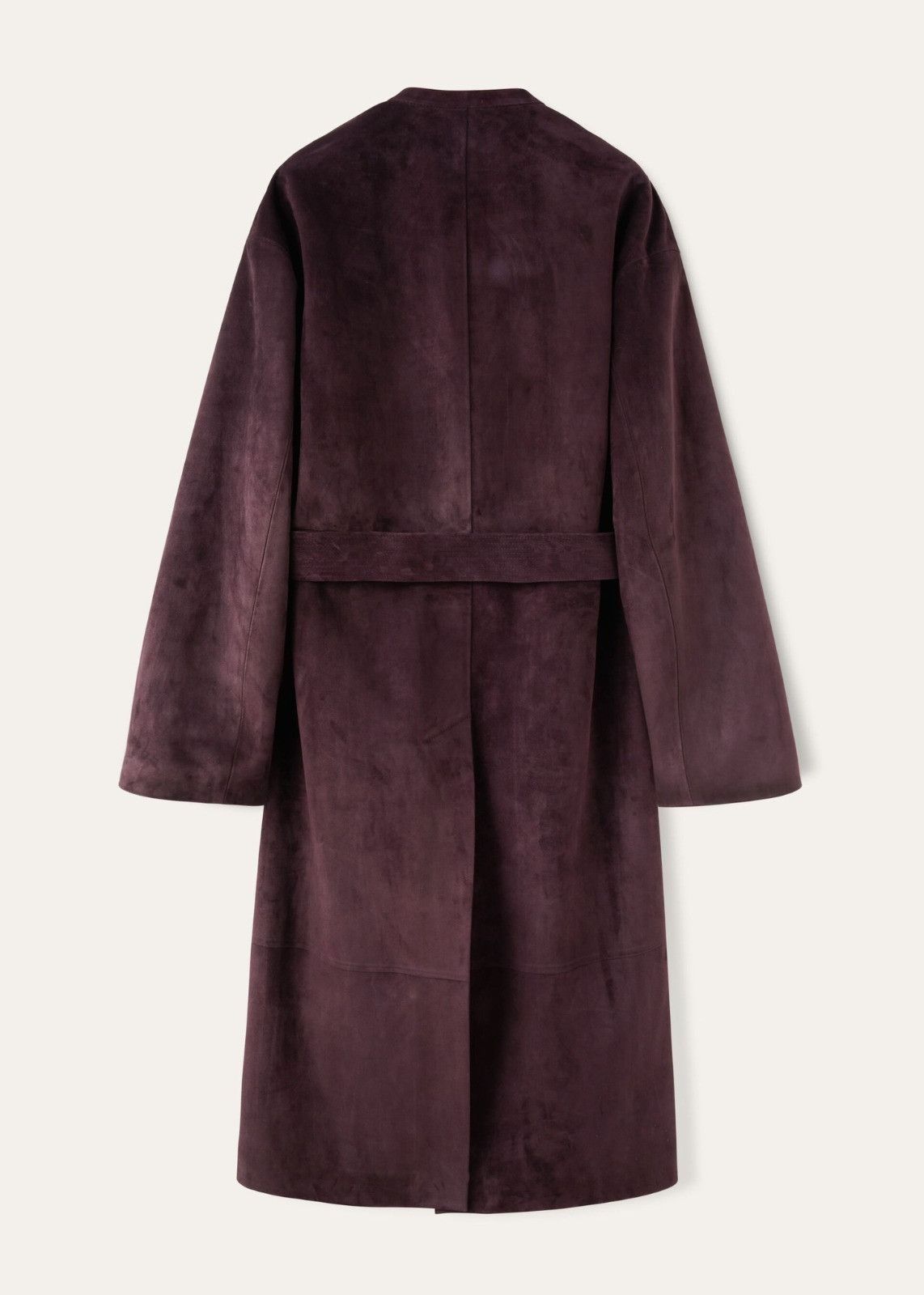 Loro Piana o1srvl11e0126 FAO3692 Cash Suede Peter Coat in Deep Burgundy Size L / US 10 / IT 46 - 2 Thumbnail