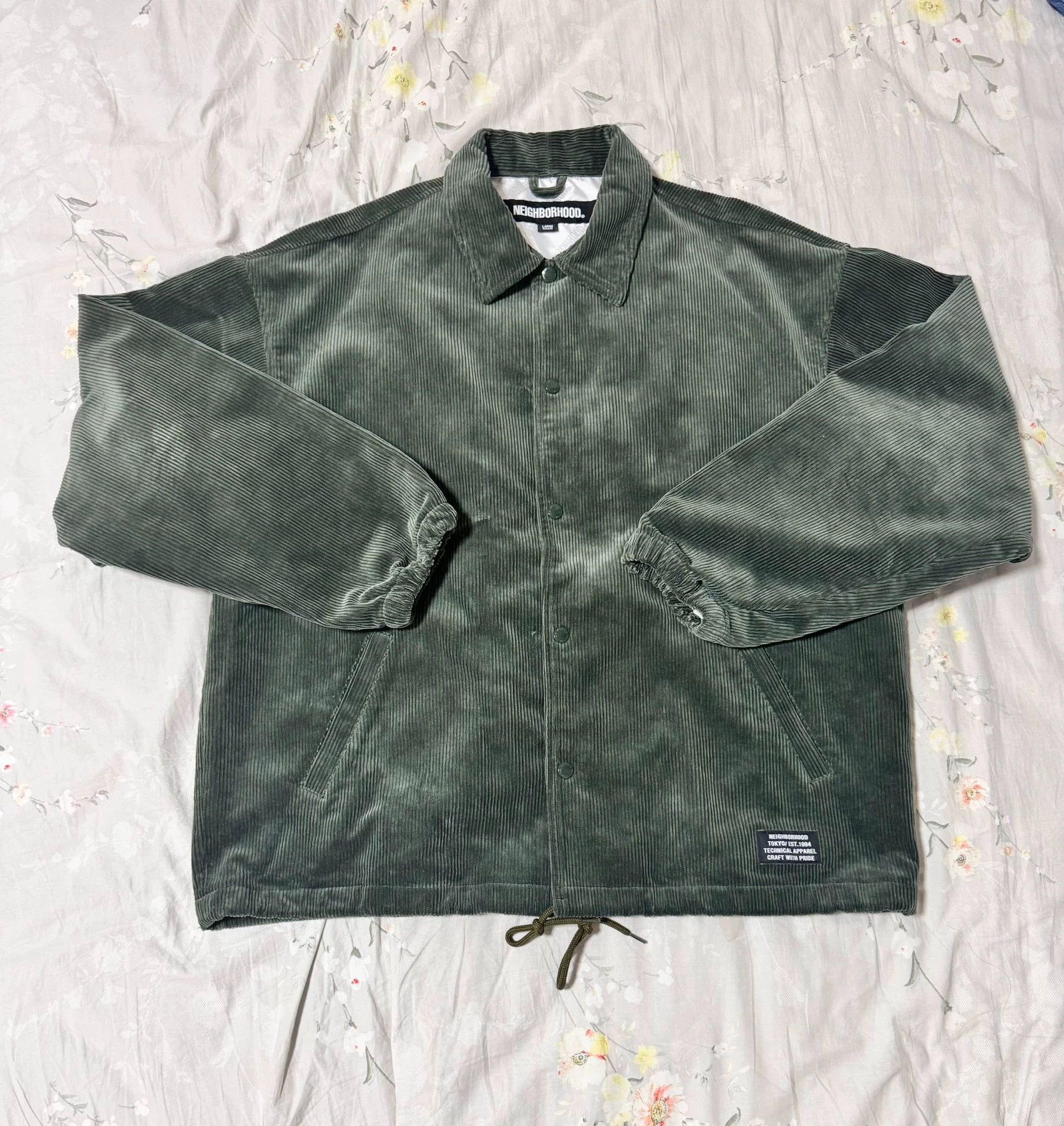 Neighborhood Neighborhood 22AW Corduroy Work Coach Jacket Green L Size US L / EU 52-54 / 3 - 1 Thumbnail