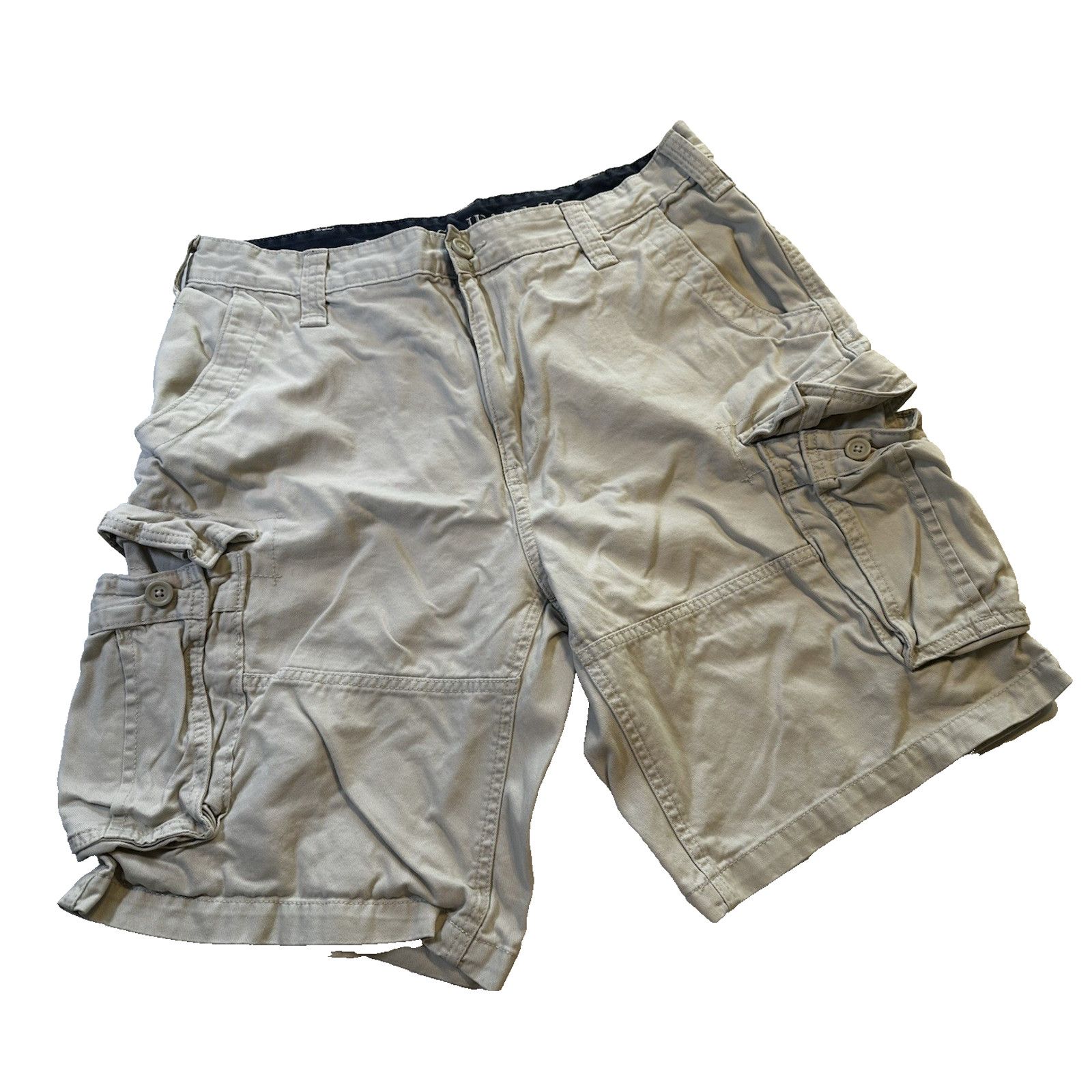 Nautica Nautica Cargo Chino Shorts Cream 36W Pocket Utility Gorpcore Size US 36 / EU 52 - 2 Thumbnail