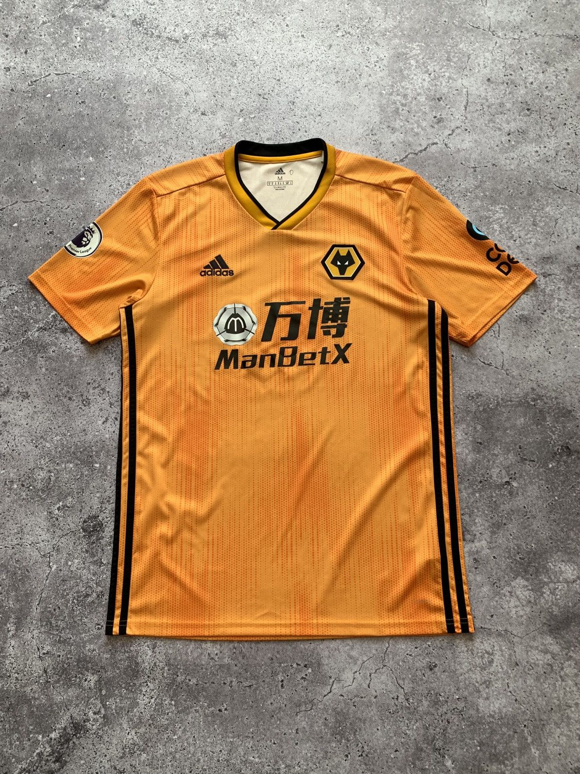 Adidas 🔥ADIDAS WOLVERHAMPTON 2019 2020 HOME SOCCER JERSEY Size US M / EU 48-50 / 2 - 1 Thumbnail