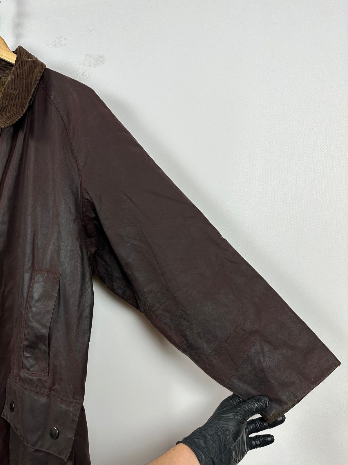 Barbour Vintage Barbour Beaufort Brown Waxed Jacket/Warm Pile Lining Size US XXL / EU 58 / 5 - 14 Thumbnail
