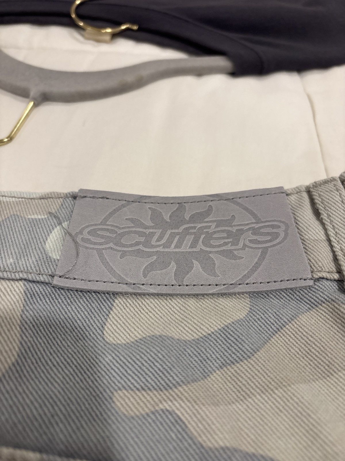 Other Scuffers Radiant Light Blue Camo Pants Size US 32 / EU 48 - 3 Thumbnail