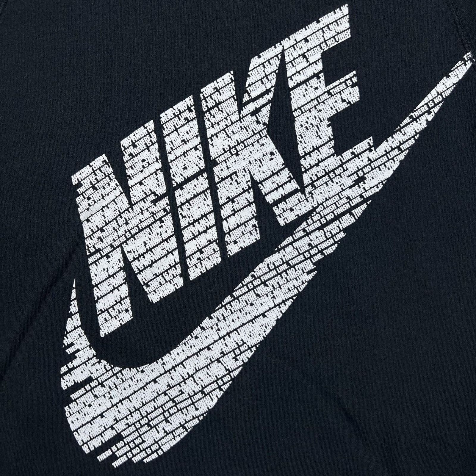 Nike × Vintage Nike Sportswear Sweatshirt Small Black Big Swoosh Pullover Size US S / EU 44-46 / 1 - 2 Thumbnail