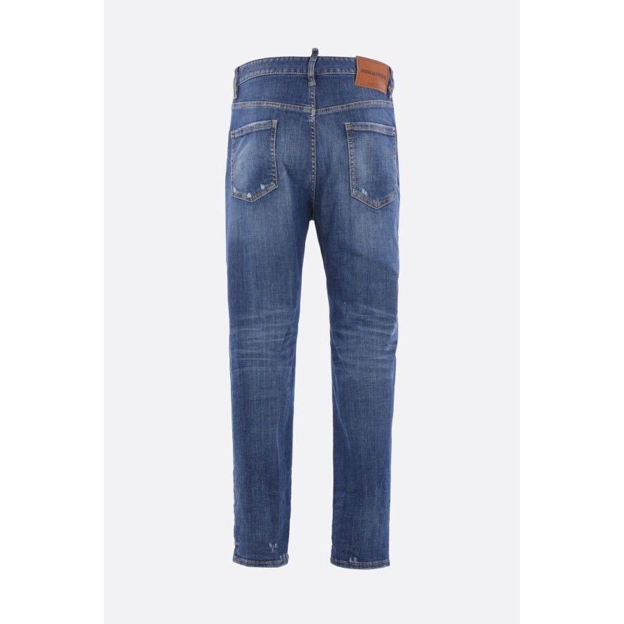 Dsquared2 DSQUARED2 642 Blue Distressed Denim Jeans New & Authentic (M Size US 36 / EU 52 - 2 Thumbnail