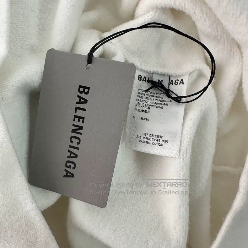 Balenciaga Balenciaga Venice water city white fuzzy mosaic sweatshirt Size US M / EU 48-50 / 2 - 3 Thumbnail