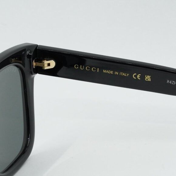Gucci Gucci GG1338S 001 Sunglasses Black Square Frame, Smoke Size ONE SIZE - 6 Thumbnail