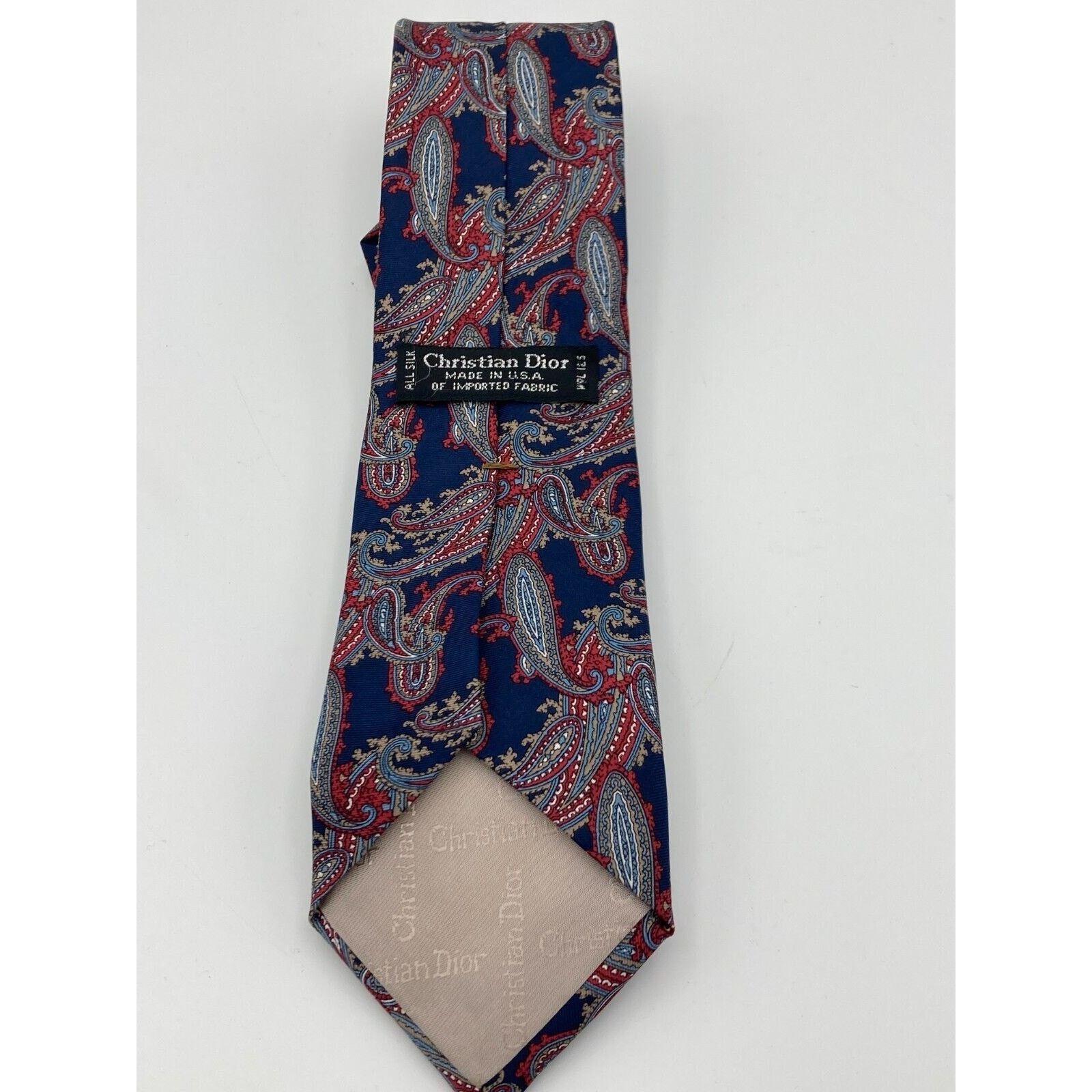 Dior Christian Dior Monsieur Tie Mens Silk Paisley Floral Necktie Size ONE SIZE - 2 Thumbnail