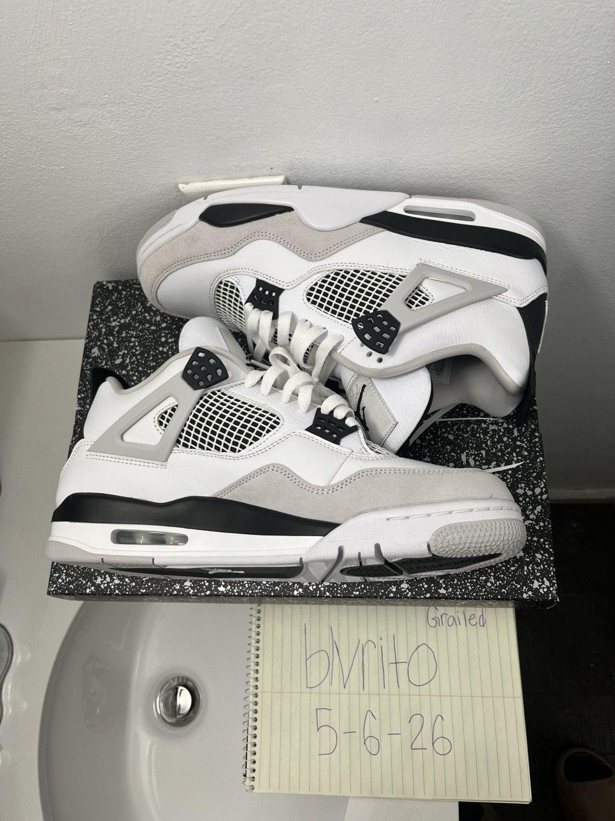 Jordan Brand Jordan 4 Military Black 11.5 Mens Size US 11.5 / EU 44-45 - 3 Thumbnail