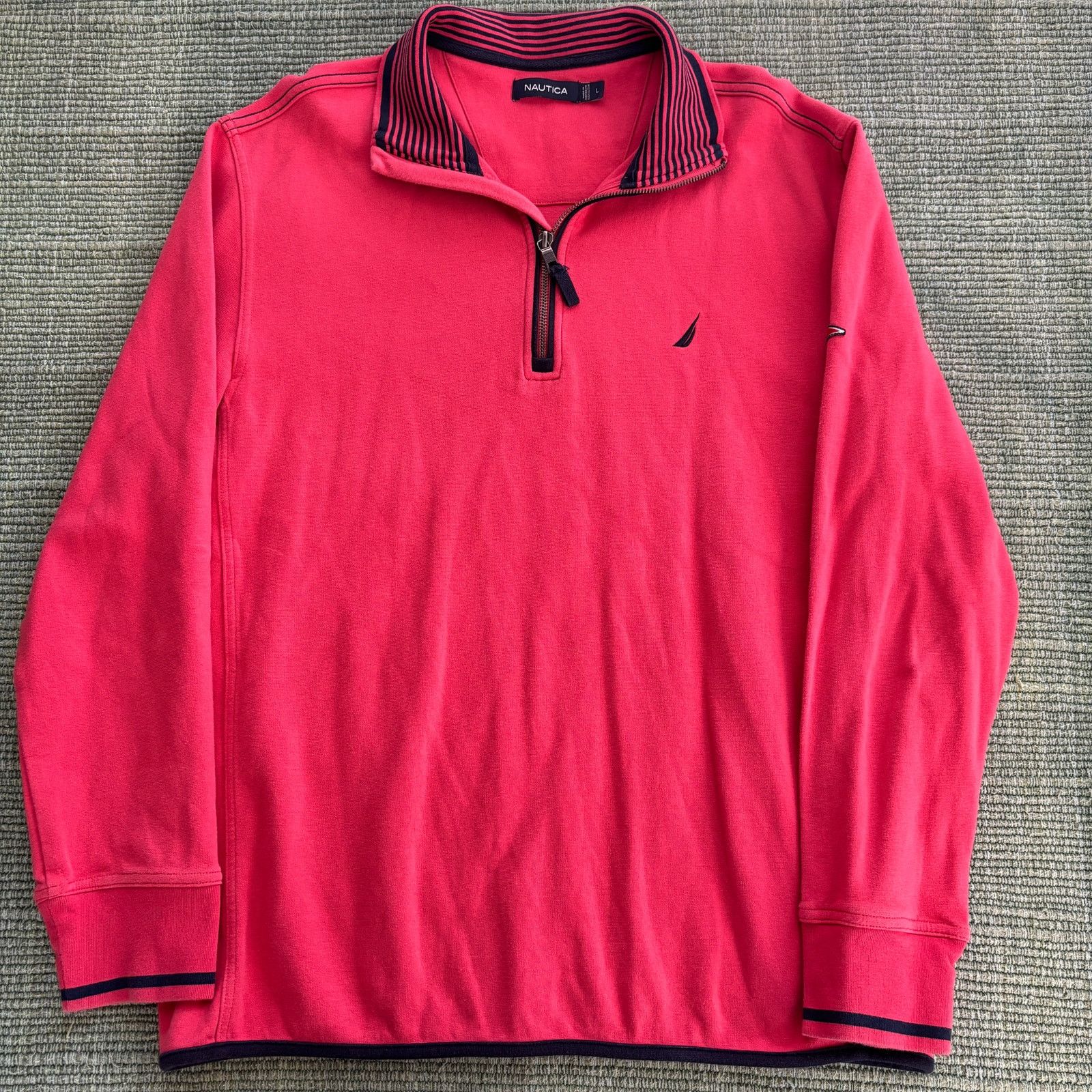 Nautica Pink cotton nautica long sleeve collared henley shirt size L Size US L / EU 52-54 / 3 - 1 Thumbnail