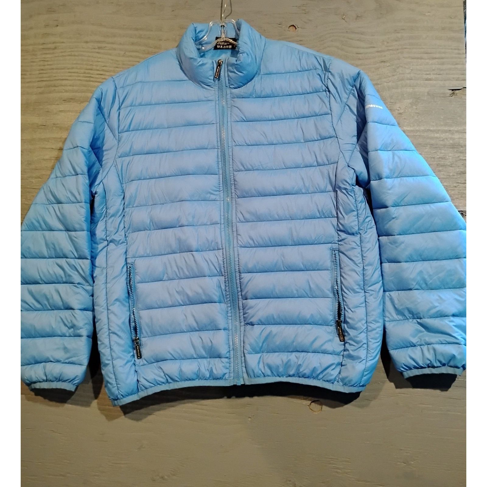 Other (Large) Alpine Swiss Unisex Blue Full Zip Bubble Coat Size US L / EU 52-54 / 3 - 17 Thumbnail