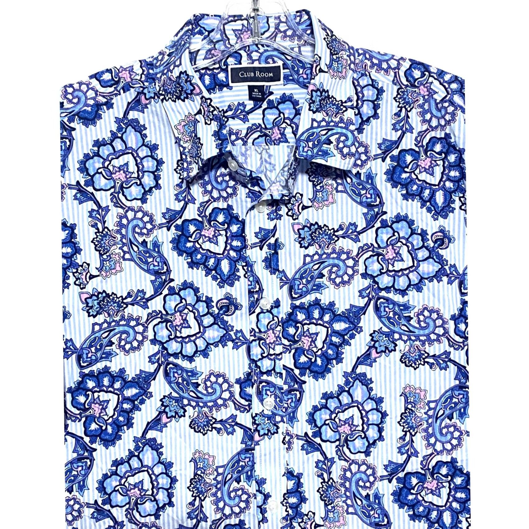 Club Room VINTAGE Club Room Paisley Button Shirt Mens XL Preppy Beach NWT Size US XL / EU 56 / 4 - 2 Thumbnail
