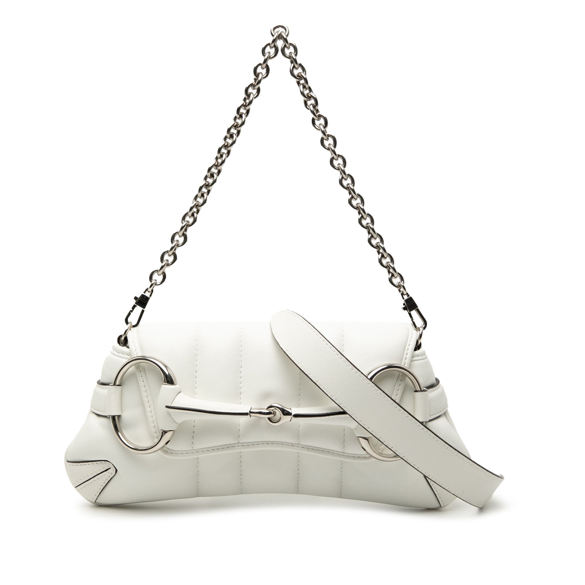 Gucci Gucci Small Quilted Leather Horsebit Chain Satchel Size ONE SIZE - 1 Thumbnail