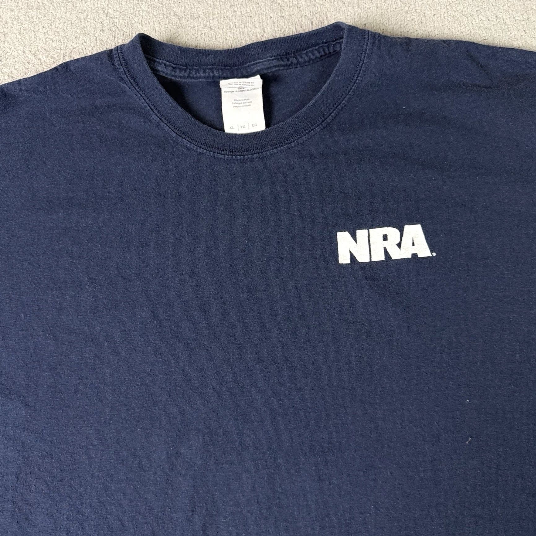 Vintage VINTAGE NRA T Shirt Adult XL Blue National Rifle Association Keep Calm Carry Guns Rifles Mens XL Blue Graphic Print Size US XL / EU 56 / 4 - 4 Thumbnail