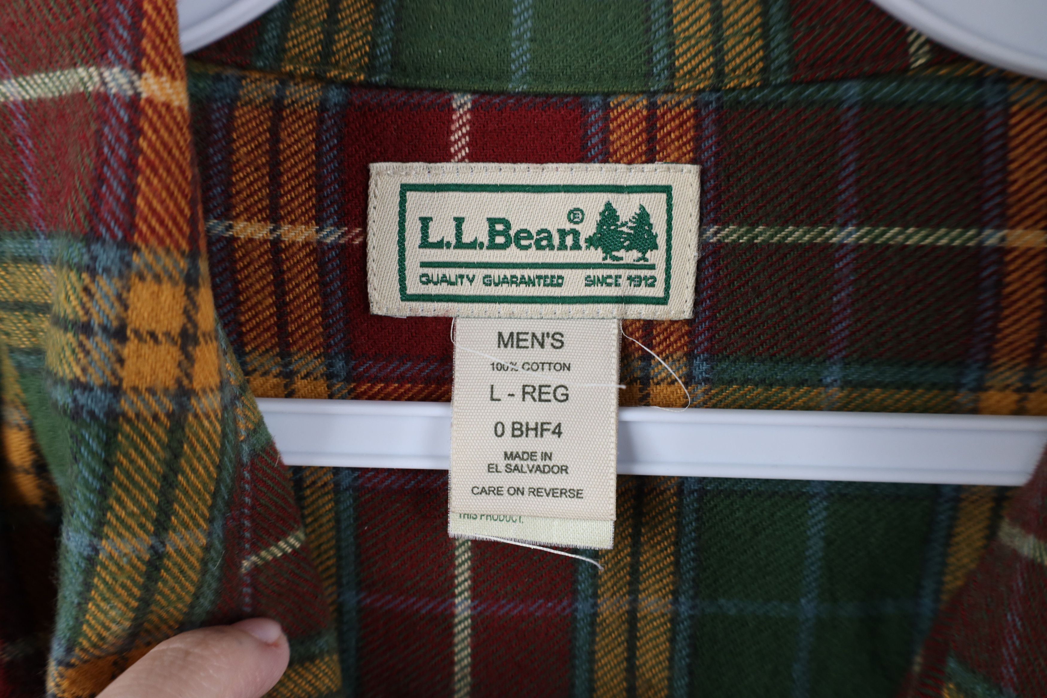 L.L. Bean Vintage LL Bean Flannel Collared Button Down Shirt Plaid Size US L / EU 52-54 / 3 - 9 Thumbnail