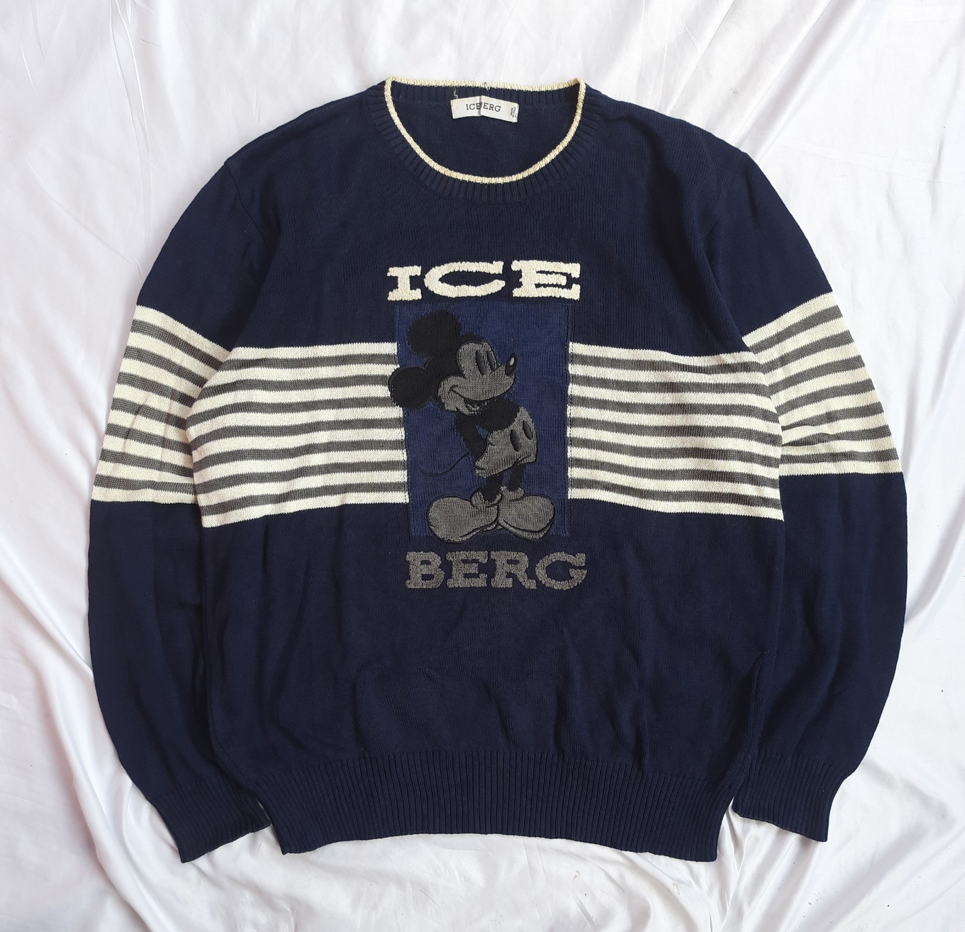 Iceberg Iceberg mickey mouse knitwear sweater Grailed