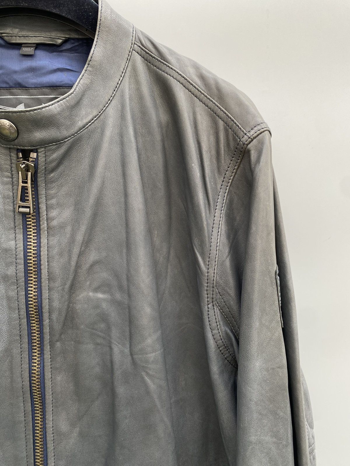Belstaff Belstaff- Cafe Racer Leather Jacket Size US L / EU 52-54 / 3 - 4 Thumbnail