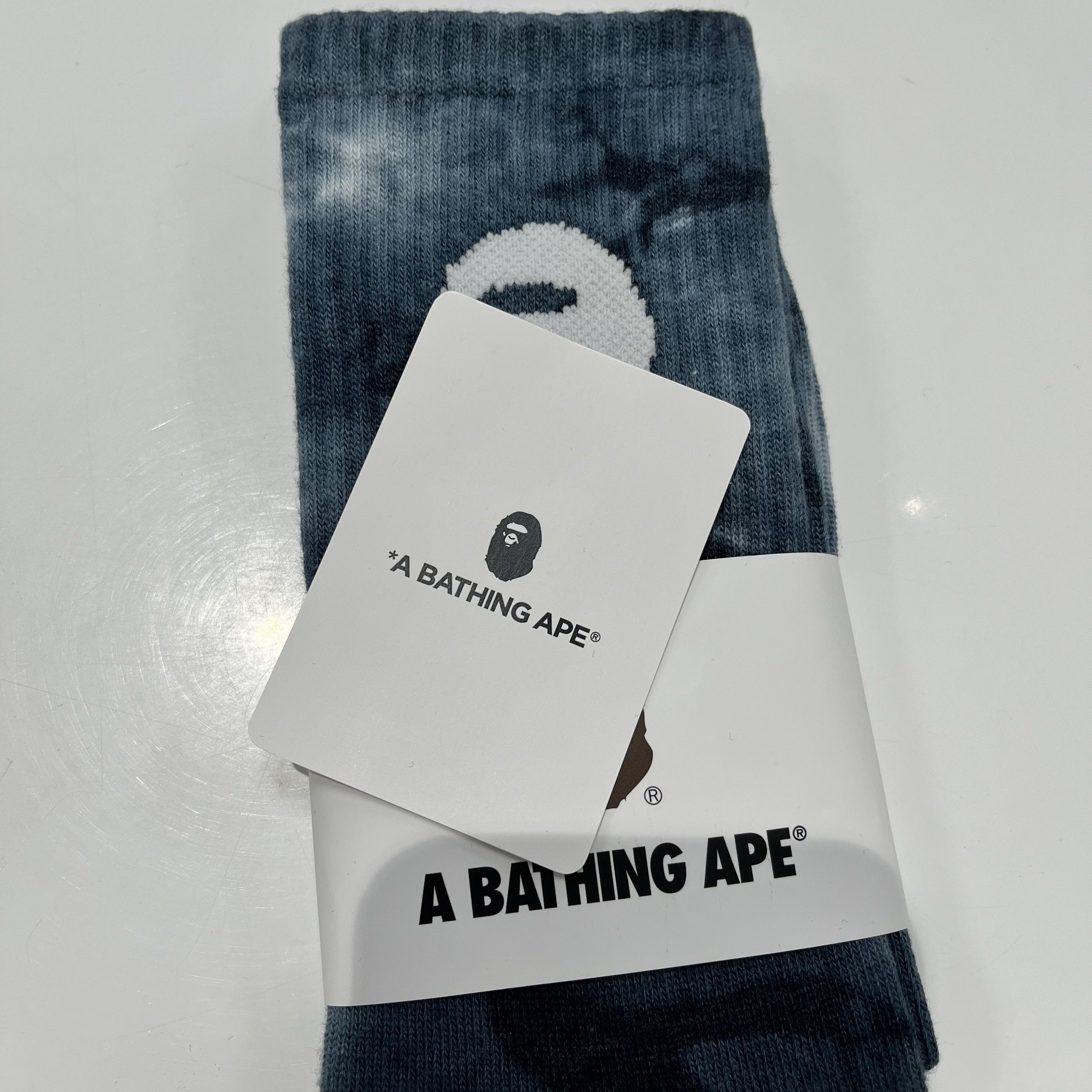 Bape Bape Ape Head Tie Dye Socks Black Size ONE SIZE - 5 Thumbnail