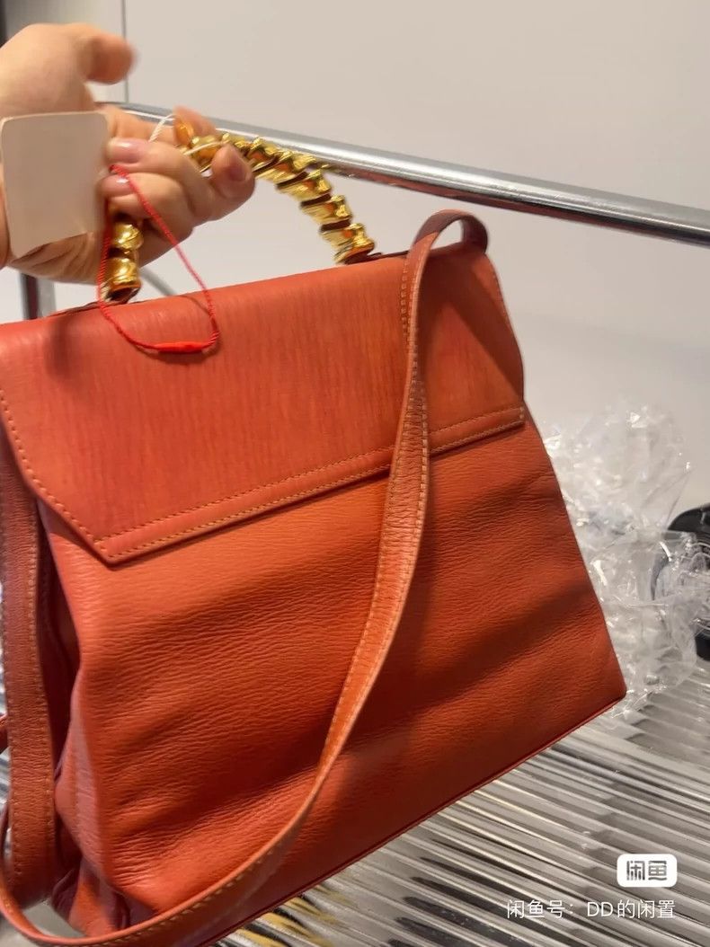 Loewe loewe Small orange snake bone tote 2503-Nextarrow Size ONE SIZE - 4 Thumbnail
