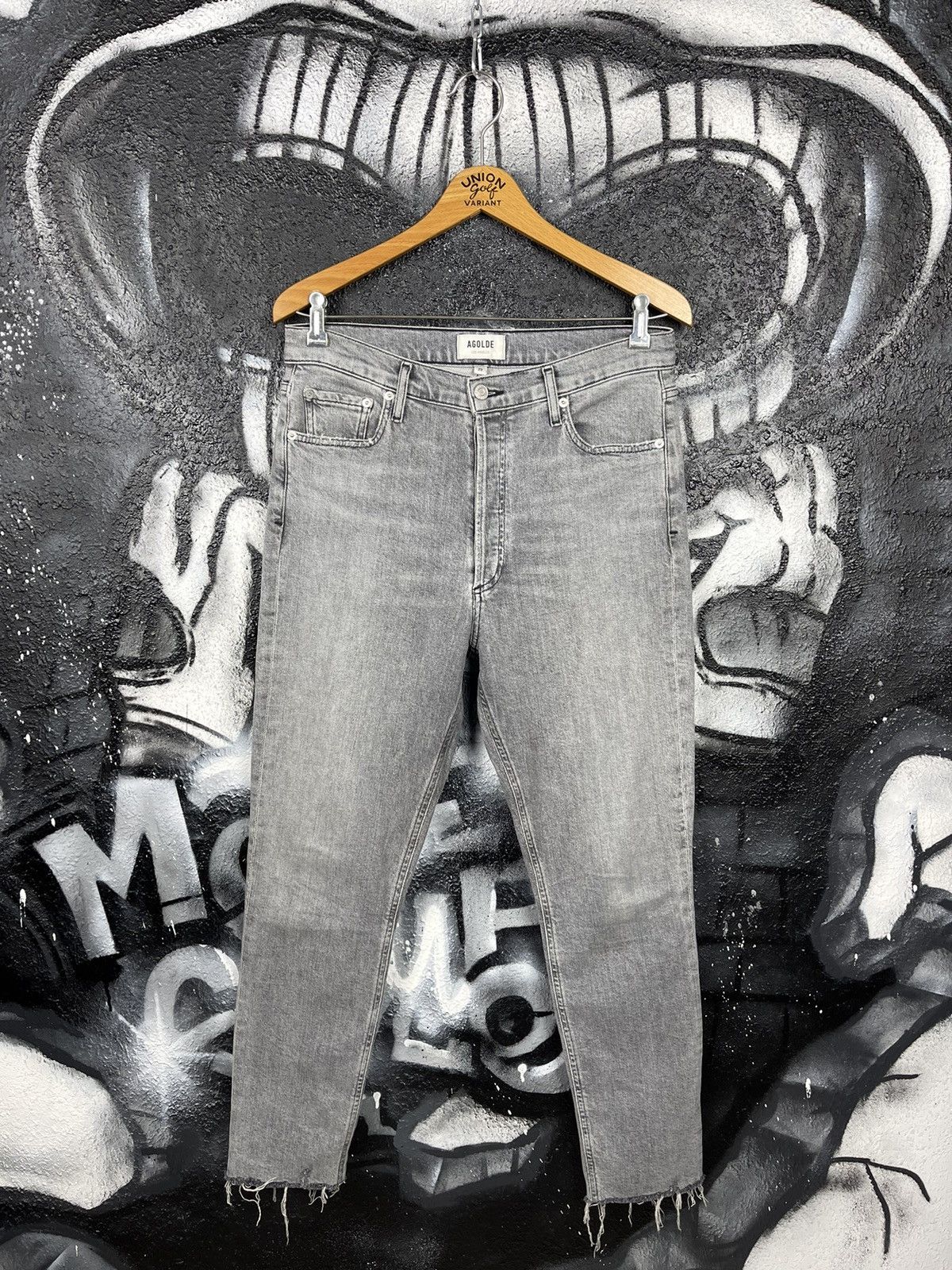 Agolde × Designer Agolde Los Angeles Washed Distressed Jeans Size 29 Size 29" - 2 Thumbnail