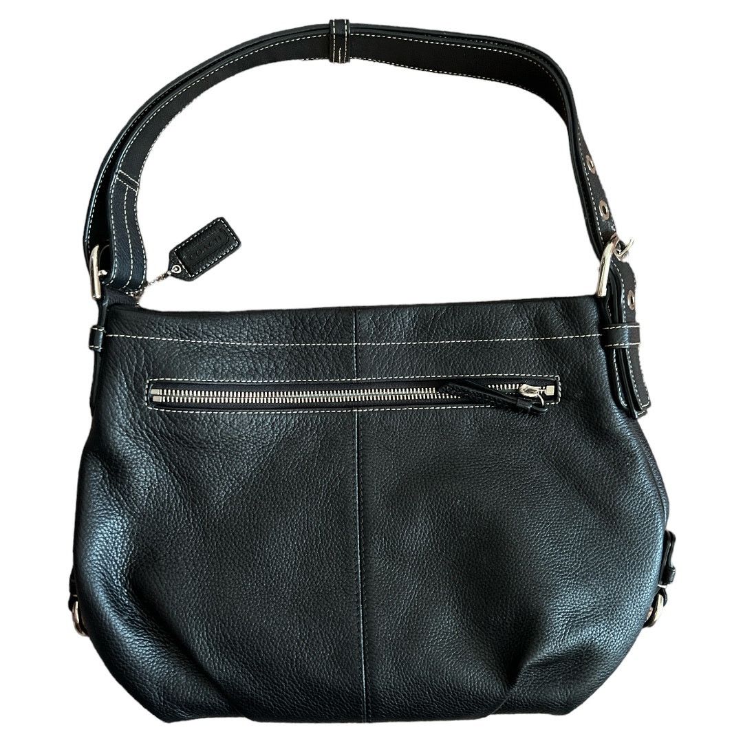 Coach COACH Black Leather Convertible (Shoulder or Sling) Bag Size ONE SIZE - 2 Thumbnail