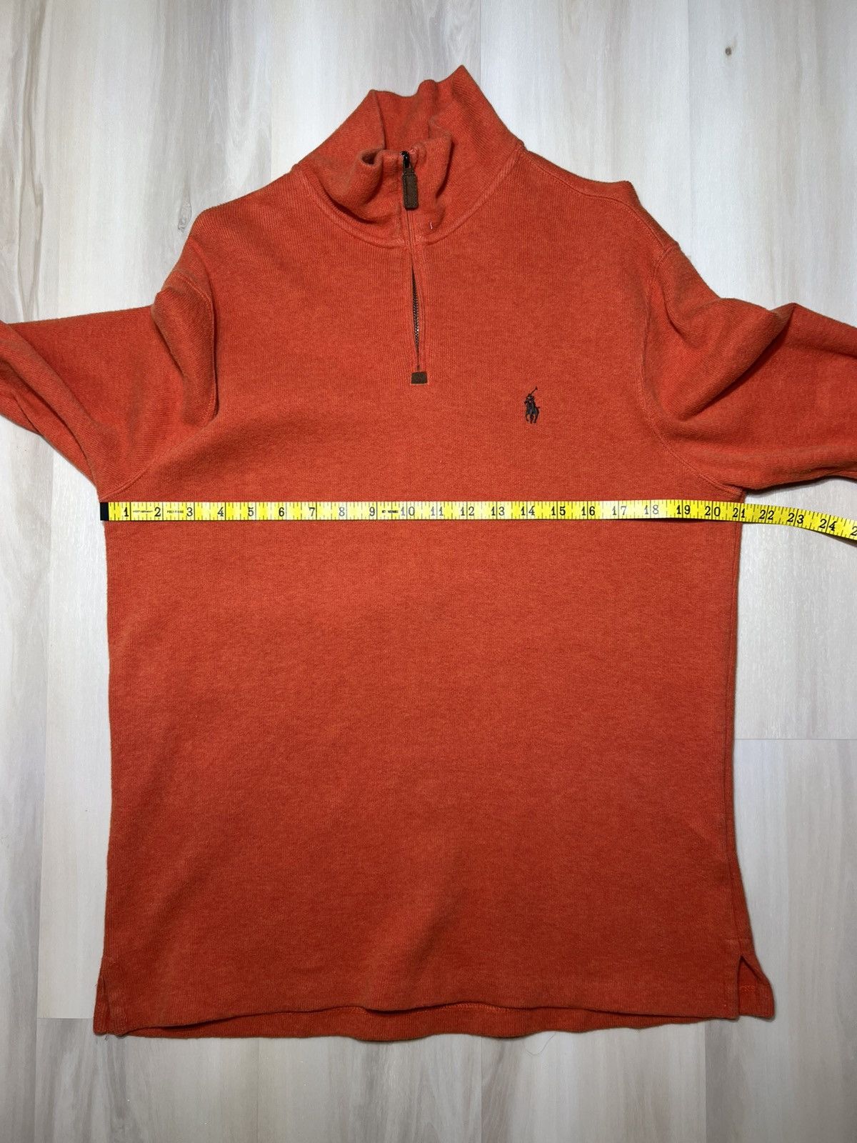 Polo Ralph Lauren Polo Ralph Lauren Sweater Men Sz Medium Orange Quarter Zip Size US M / EU 48-50 / 2 - 5 Thumbnail