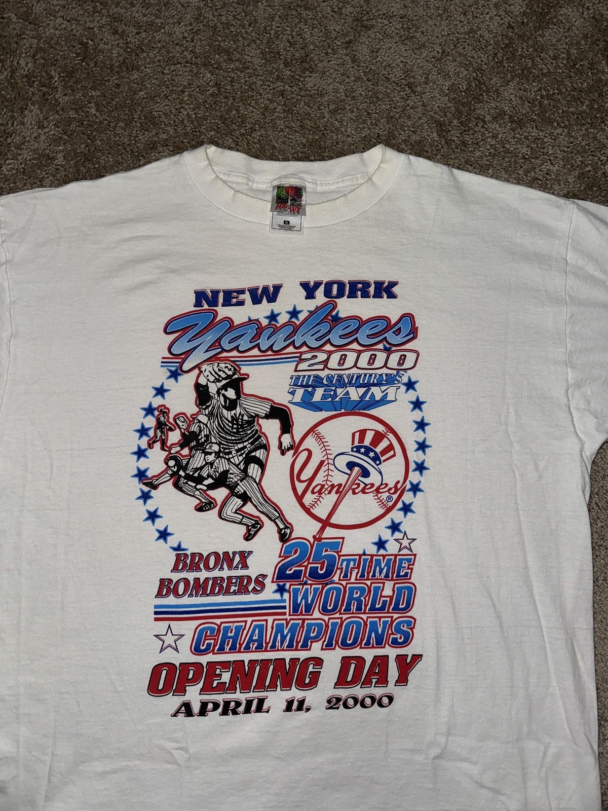 New York Yankees × Vintage 2000 NY Yankees The Century's Team tshirt Size US XL / EU 56 / 4 - 2 Thumbnail