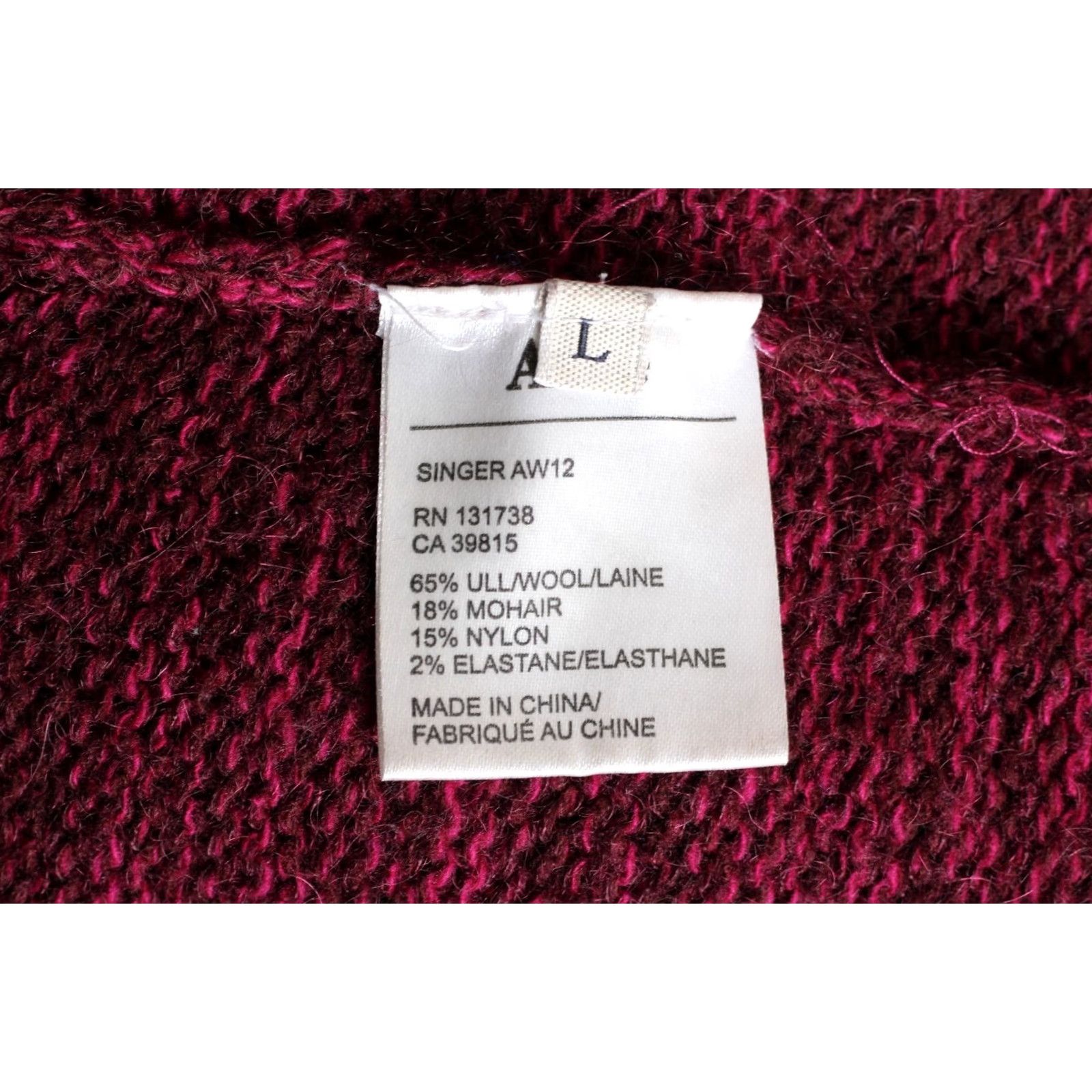 Vintage ACNE SINGER AW12 Crew Neck Knit Wool Mohair Jumper Sweater Women L Purple Melange Knitwear Pullover Jumper Womens Size L / US 10 / IT 46 - 5 Thumbnail
