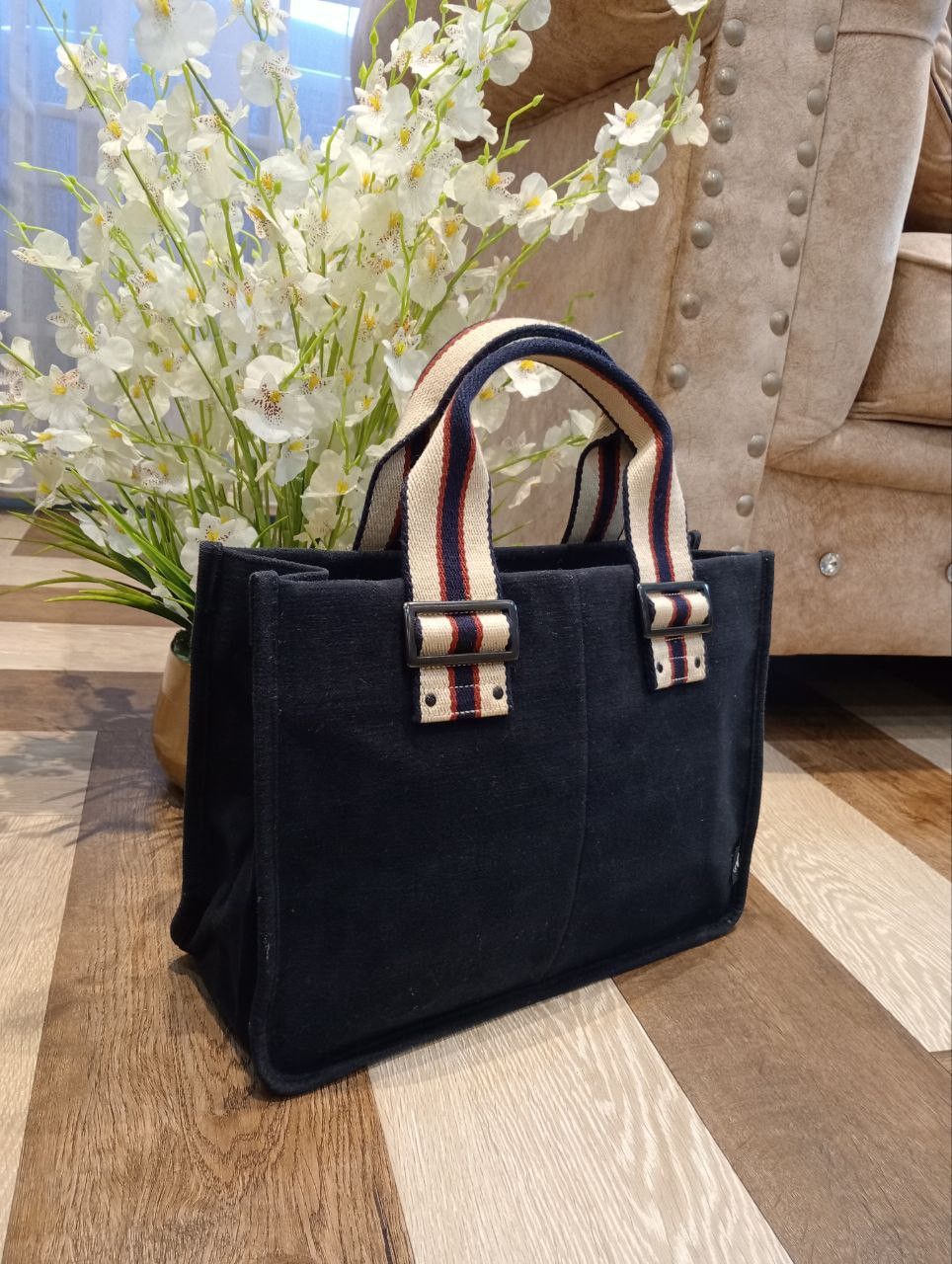 agnes b. AGNES B. VOYAGE TOTE BAG - BLACK Size ONE SIZE - 3 Thumbnail