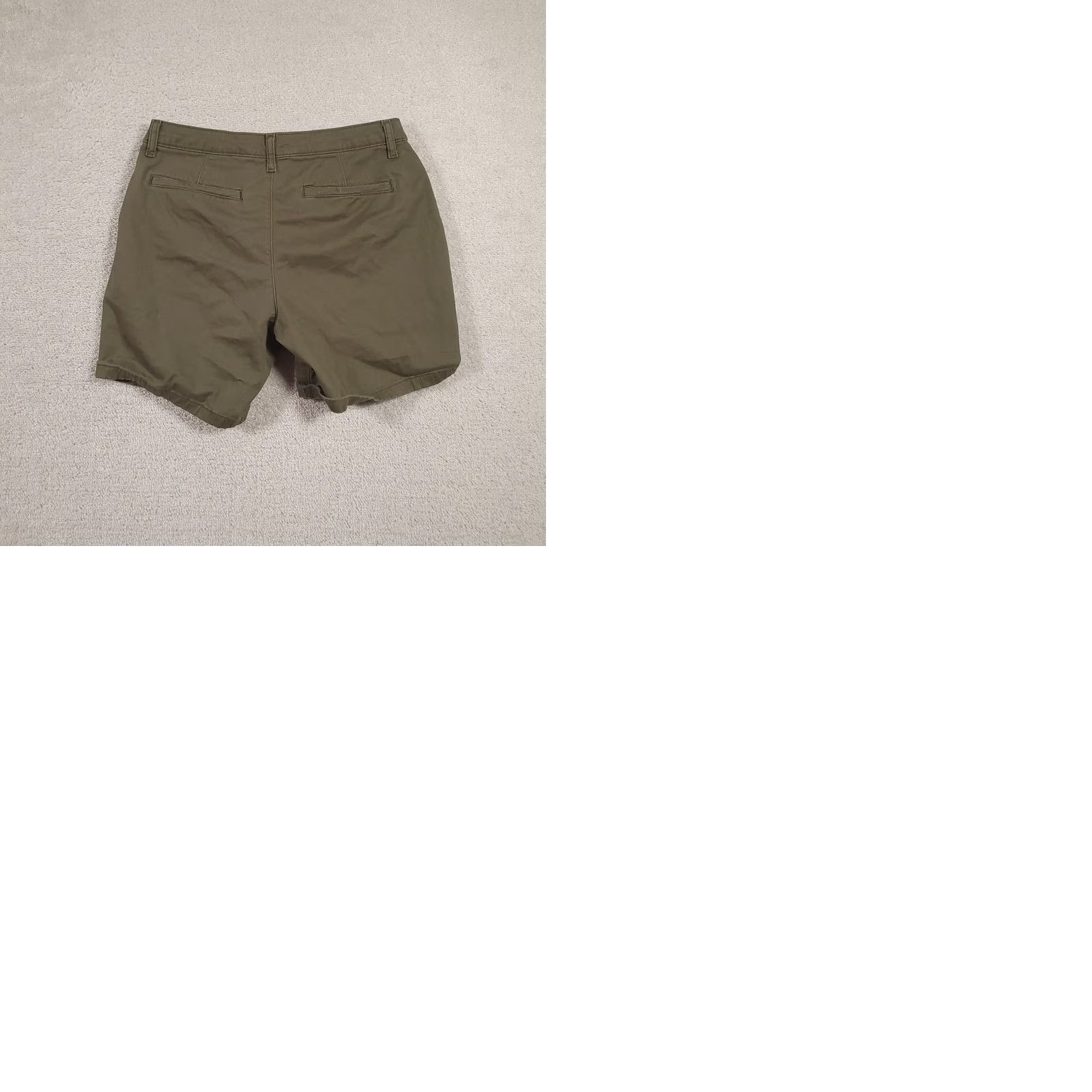 Vintage St. John's Bay Shorts Womens 8 Olive Green 7 Inch Chino Stretch Cotton Casual Flat Front Womens Shorts Size 30" / US 8 / IT 44 - 9 Thumbnail