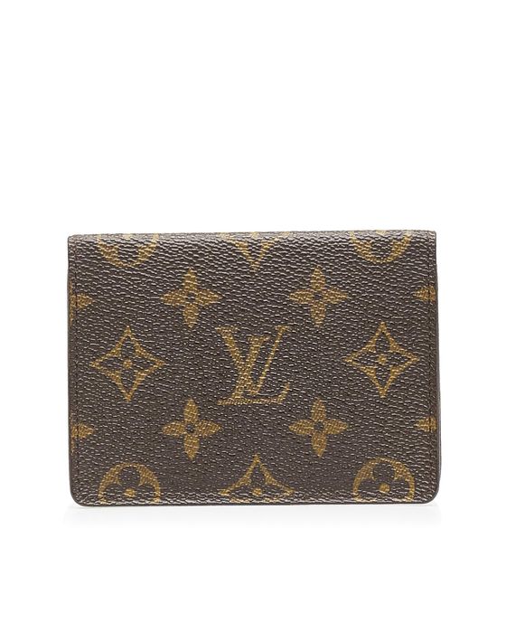 Louis Vuitton Unisex portes Billets Monogram Canvas Compact Bifold Wallet Brown