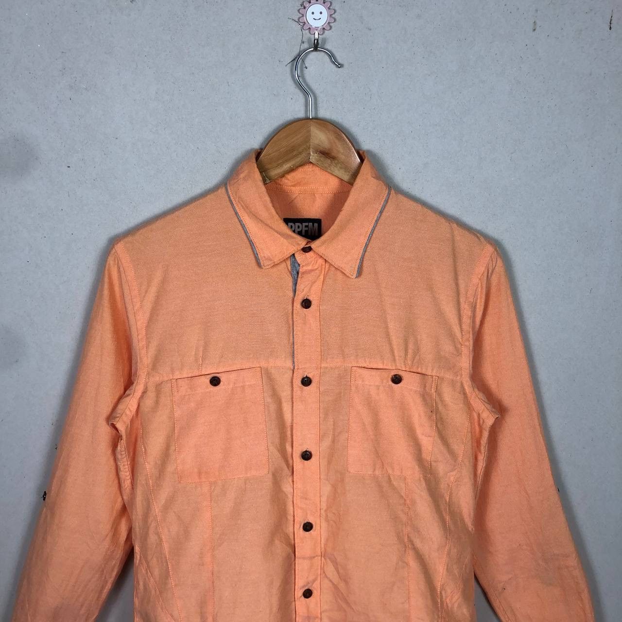 PPFM PPFM Japan Avant Garde Pocket Shirt Orange Size US M / EU 48-50 / 2 - 3 Thumbnail