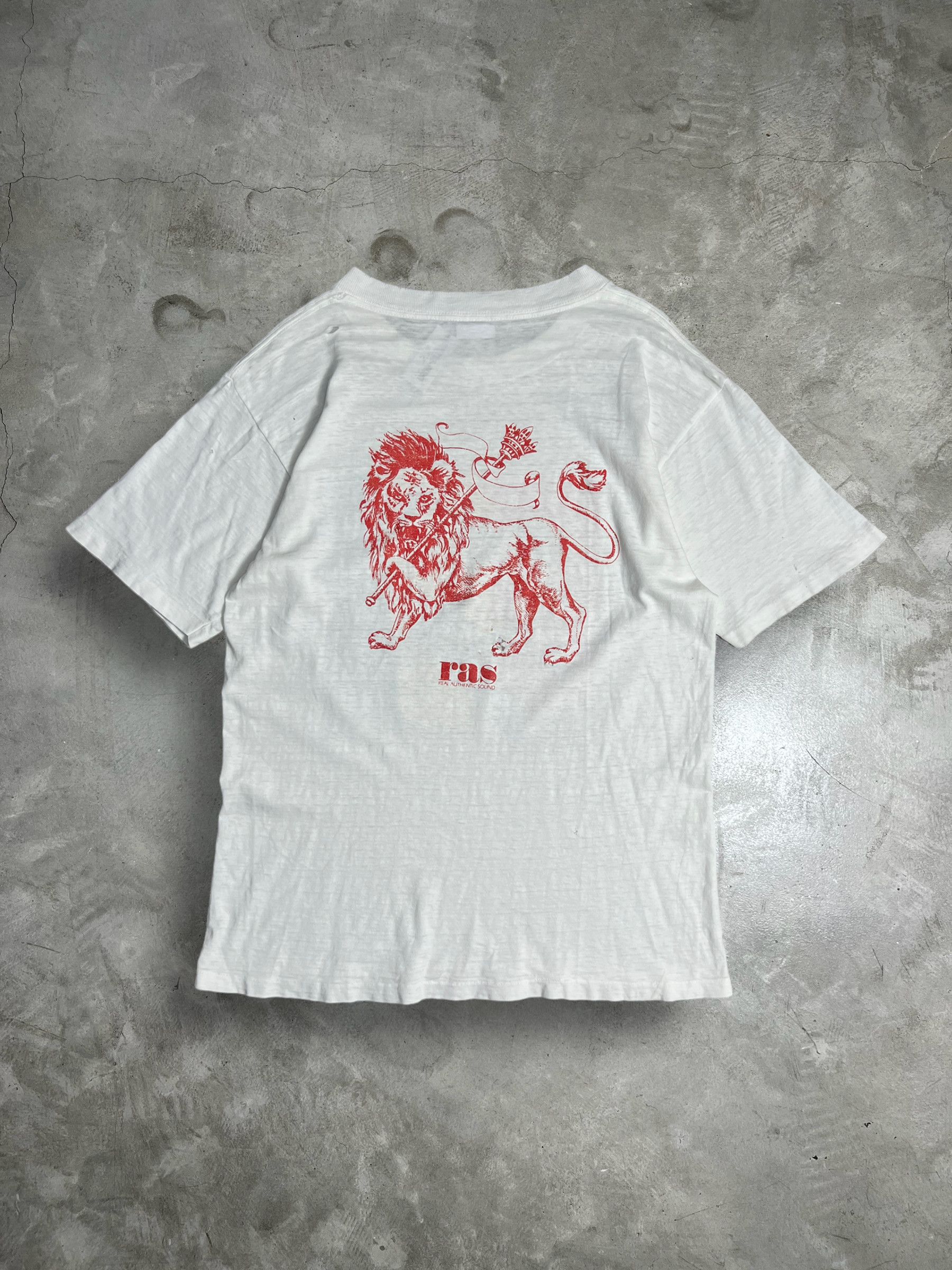 Band Tees Vintage 80s Sly & Robbie The Summit Album Tee GTME337 Size US L / EU 52-54 / 3 - 11 Thumbnail