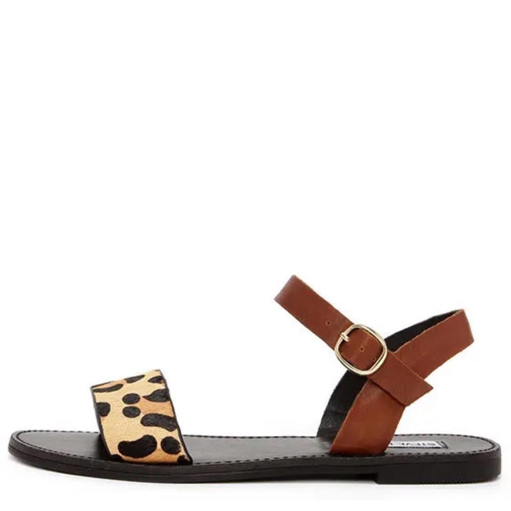 Steve Madden Steve Madden l Dondoo Leopard Print Calf Hair Sandals 7.5 Size US 7.5 / IT 37.5 - 8 Thumbnail