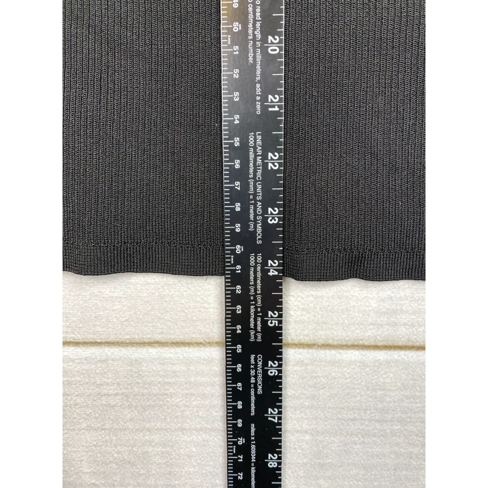 White House Black Market White House Black Market Tank Womens M Black Ribbed Knit Top Sleeveless Round Neck Stretch Pullover Casual Tunic Cardigan? Size M / US 6-8 / IT 42-44 - 5 Thumbnail