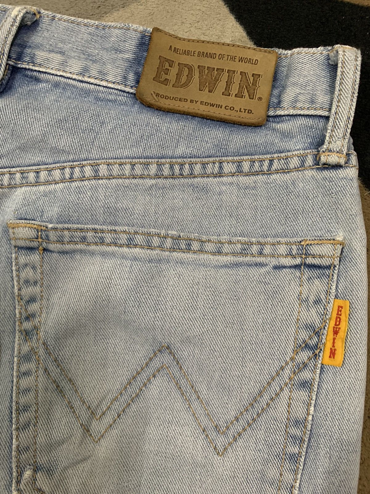 Edwin Vintage Y2K Edwin Double Knee Baggy Distressed Jeans Size US 30 / EU 46 - 12 Thumbnail