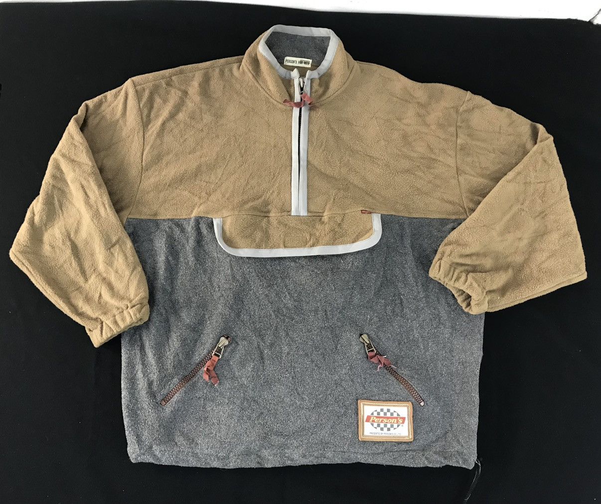 Japanese Brand × PERSON'S × Vintage 90s Person’s For Man Fleece Anorak Half Zip Pull Over Jacket Size US XL / EU 56 / 4 - 1 Thumbnail