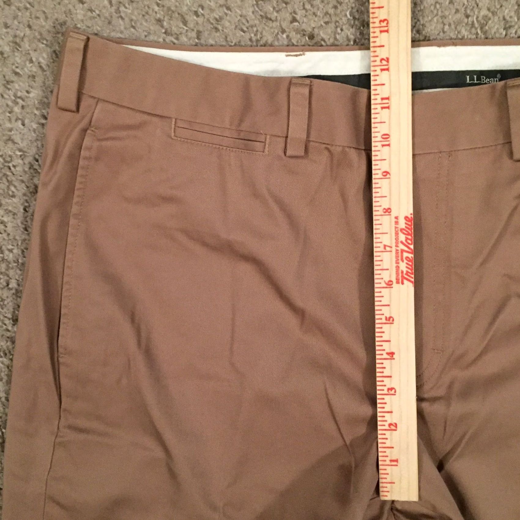Vintage L.L. Bean Mens Pants Size 36 Dress Chino Beige Dark Flat Front Size US 36 / EU 52 - 5 Thumbnail