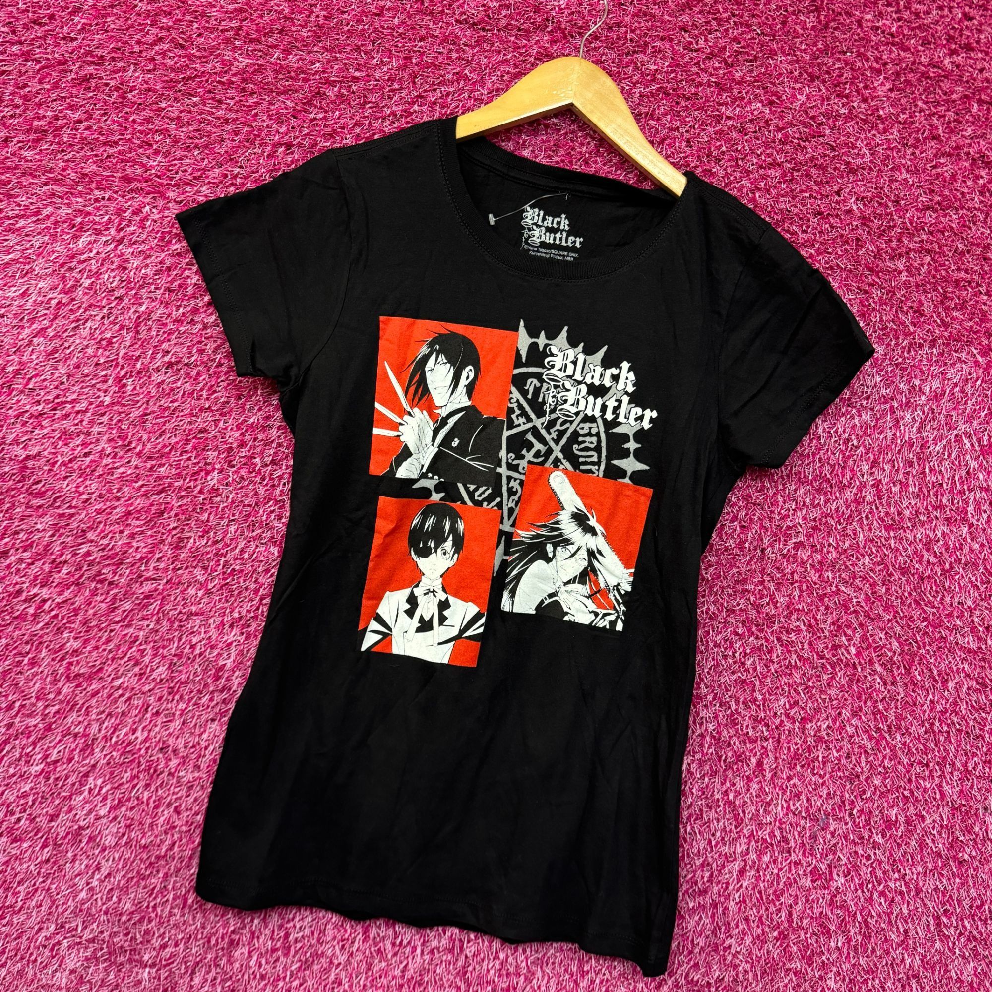 Anime Black Butler Ciel Sebastian & Grell Anime Women’s Tee M Size US M / EU 48-50 / 2 - 3 Thumbnail