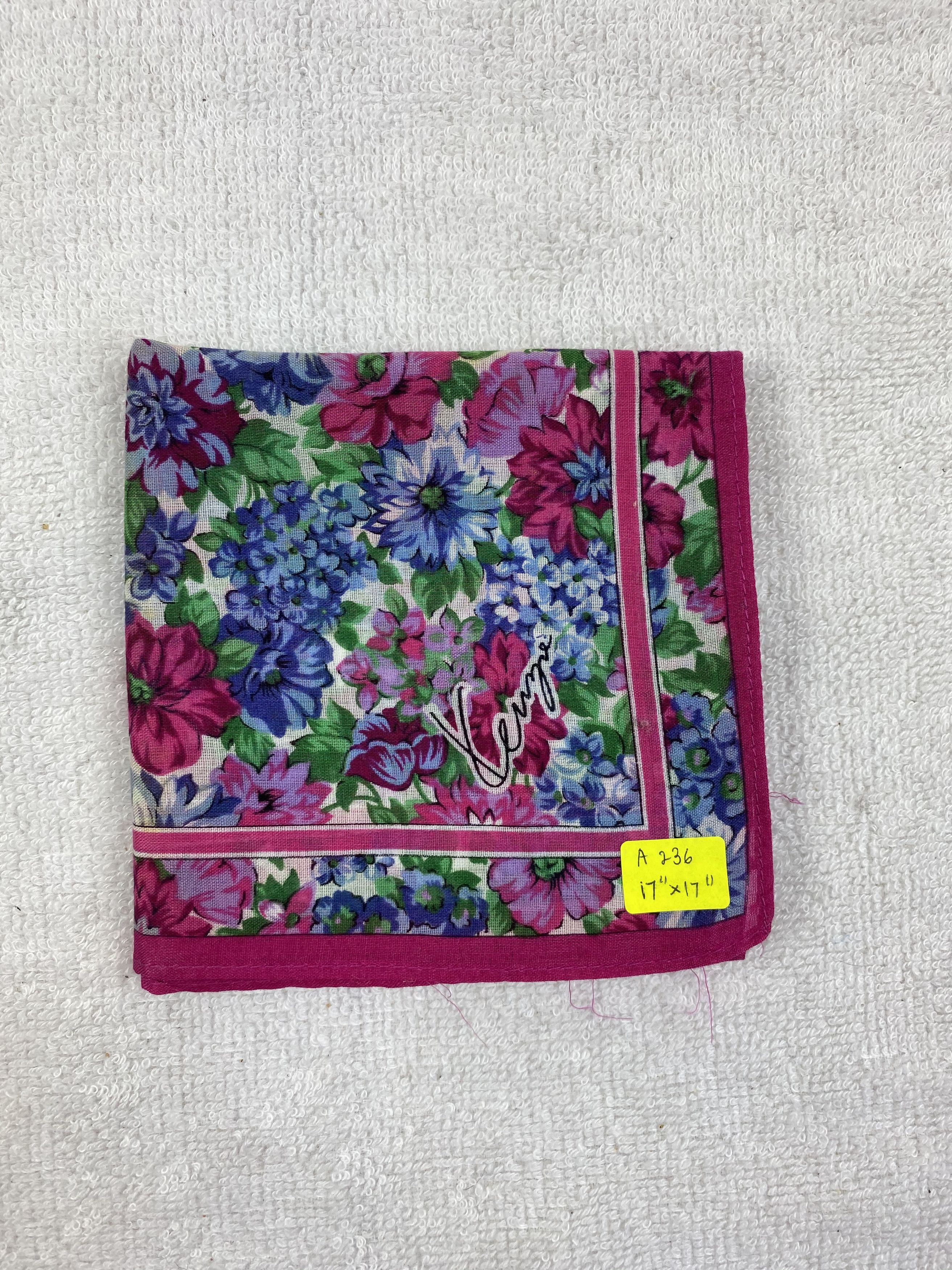 Kenzo × Vintage Kenzo Floral Handkerchief / Bandana / Neckerchief Size ONE SIZE - 6 Thumbnail