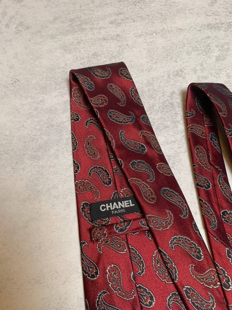 Chanel 90S Silk Tie Vintage Size ONE SIZE - 3 Thumbnail