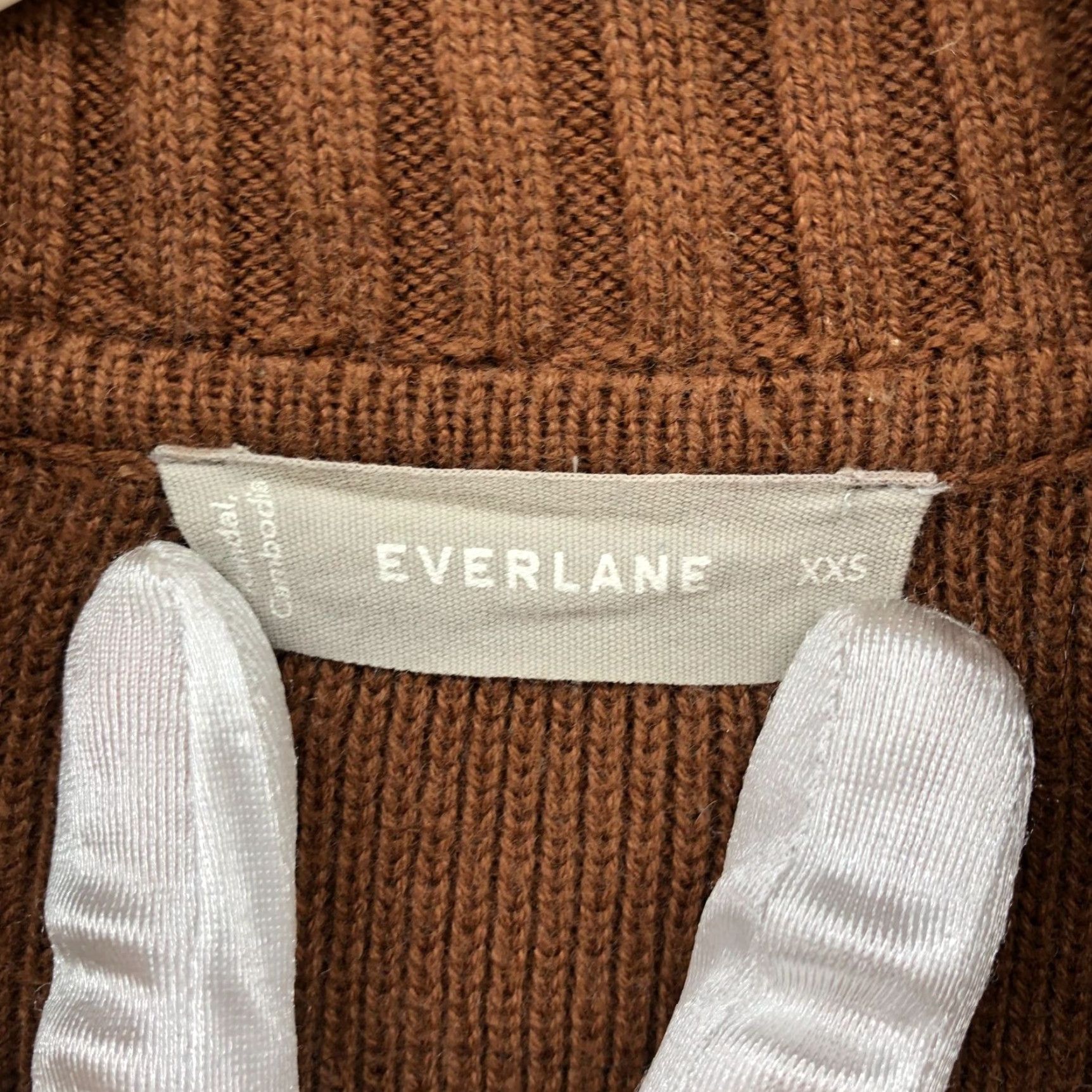Everlane Everlane Mariner Sweater Womens XXS Camel Tan Wool Blend Collared Split Neck Pullover Knit Wool Cotton Solid Casual Winter Fall Preppy Stadium? Wait. Size XS / US 0-2 / IT 36-38 - 5 Thumbnail