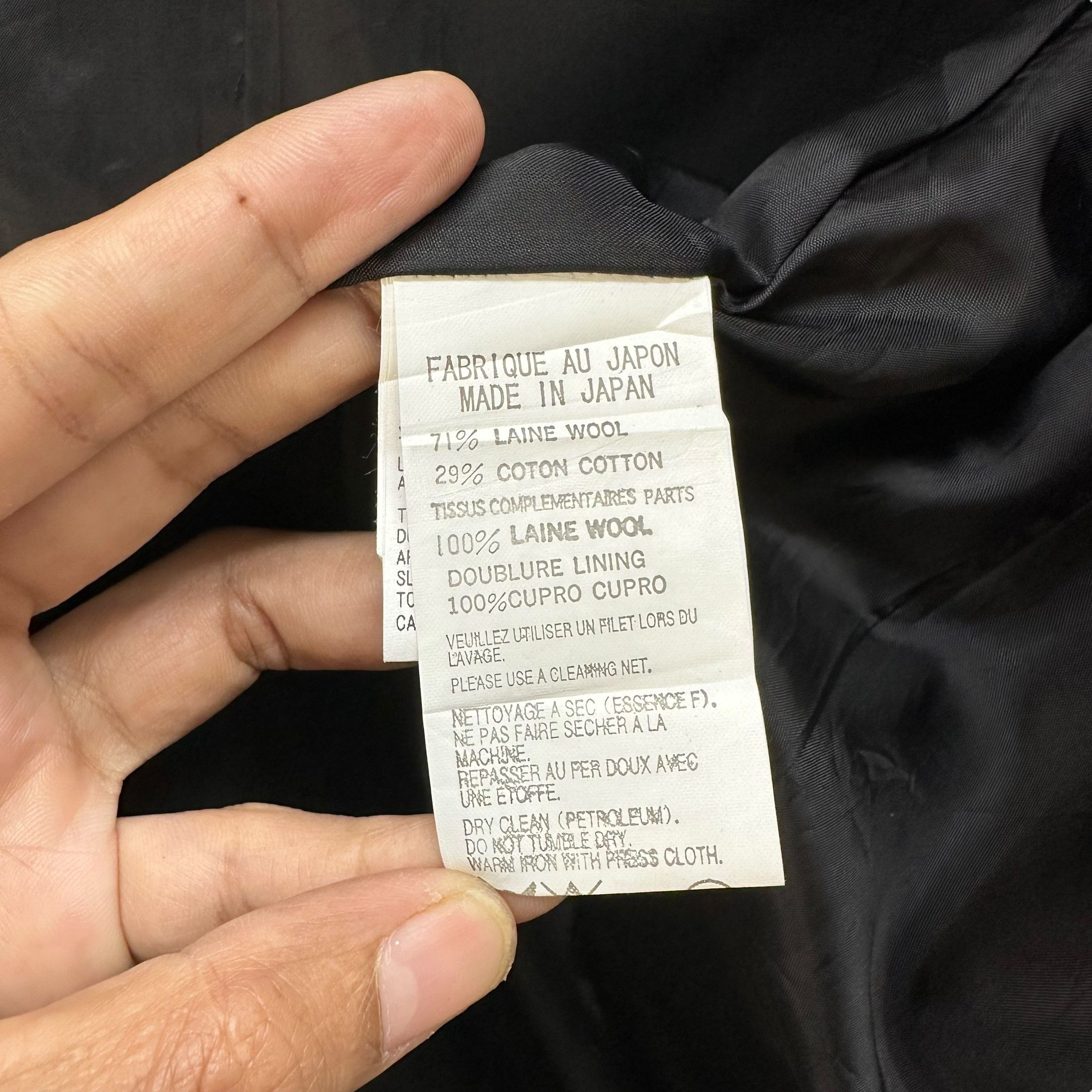 Yohji Yamamoto AW04 YOHJI YAMAMOTO Raw-Edge Deconstructed Jacket #A80-1942 Size S / US 4 / IT 40 - 15 Thumbnail
