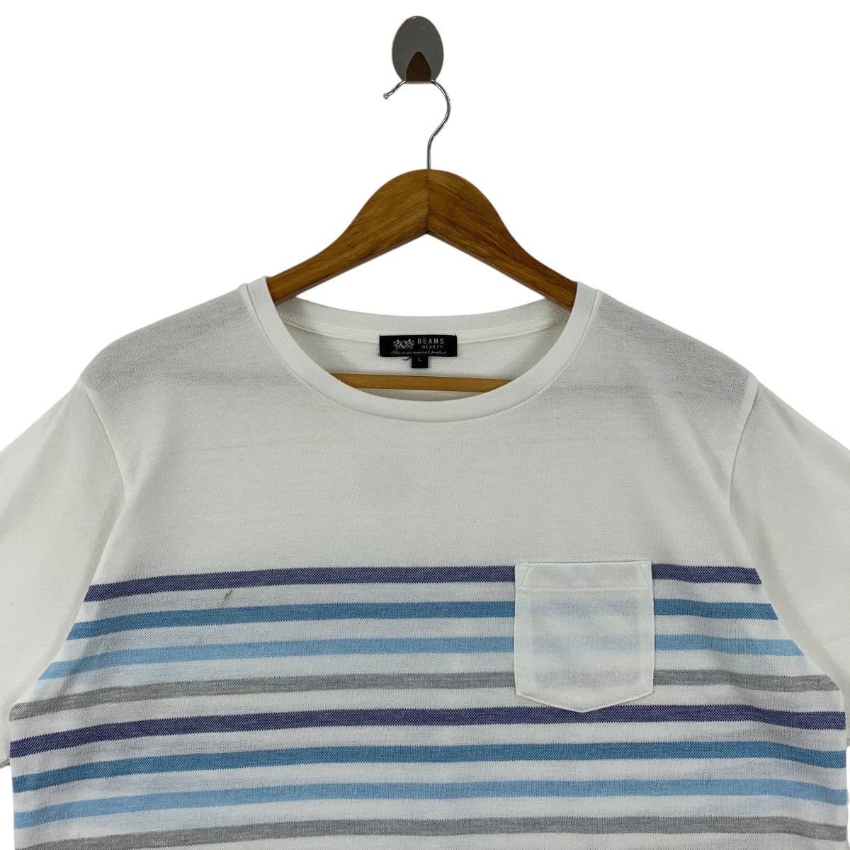 Beams Plus × Japanese Brand BEAMS stripe printed pocket tee Size US L / EU 52-54 / 3 - 2 Thumbnail