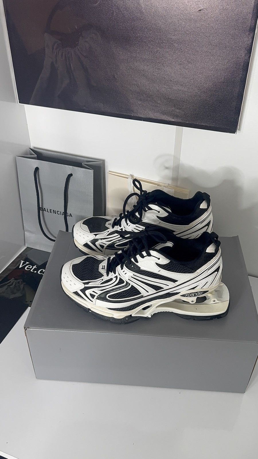 Balenciaga ✅ Balenciaga X-Pander White Black 42 Size US 9 / EU 42 - 1 Thumbnail