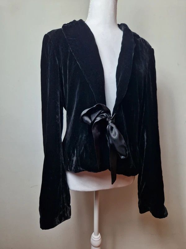 If Six Was Nine Vintage velvet velour blazer goth Japan emo grunge Size M / US 6-8 / IT 42-44 - 1 Thumbnail