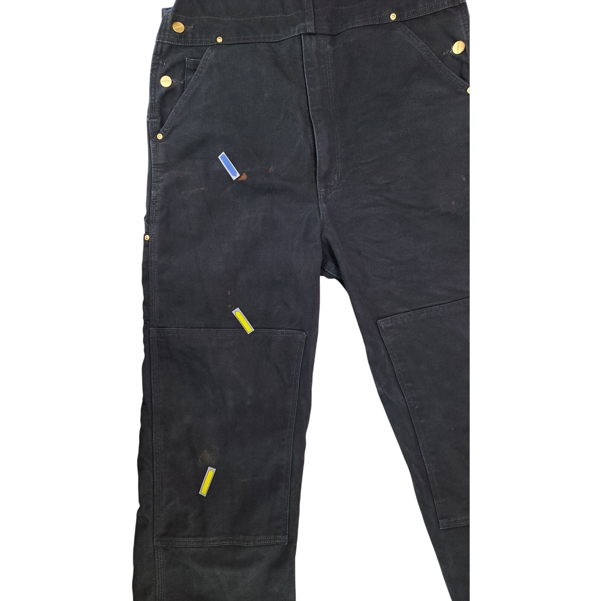 Carhartt Carhartt Black Bib Overalls R01 Pocket Adjustable Straps Size US 36 / EU 52 - 11 Thumbnail
