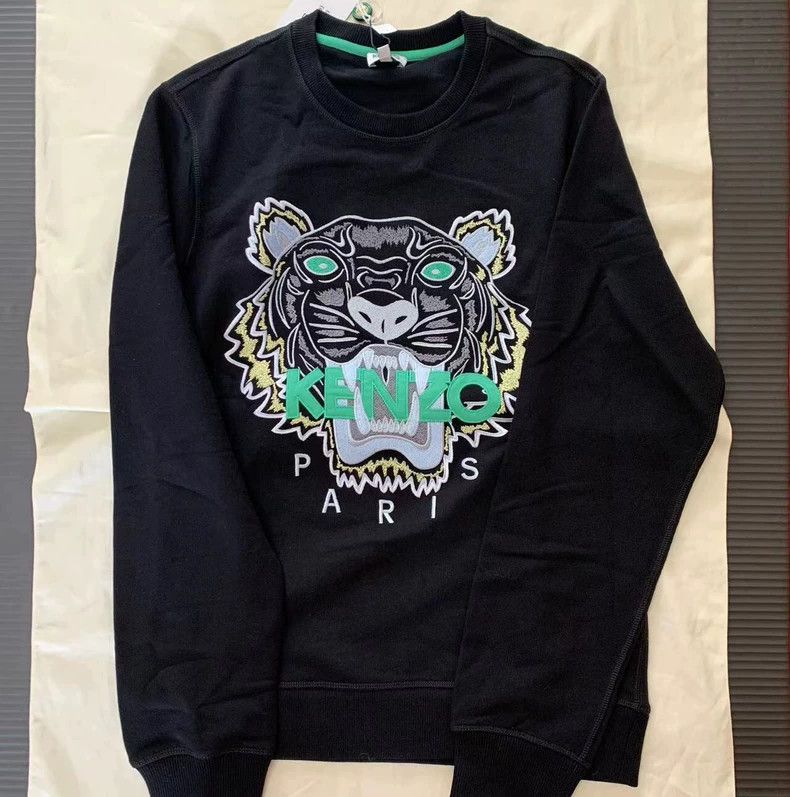 Kenzo KENZO Men's Tiger Embroidery Sweatshirt - dmc Size US M / EU 48-50 / 2 - 1 Thumbnail